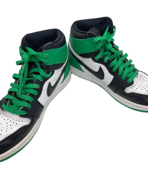 NIKE（ナイキ）NIKE (ナイキ) Air Jordan 1 Retro High OG　スニーカー ホワイト×グリーン サイズ:27の古着・服飾アイテム
