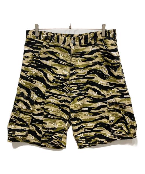 EVISU（エヴィス）EVISU (エヴィス) タイガーカモカーゴショーツ オリーブ サイズ:36の古着・服飾アイテム