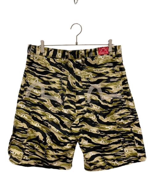 EVISU（エヴィス）EVISU (エヴィス) タイガーカモカーゴショーツ オリーブ サイズ:36の古着・服飾アイテム