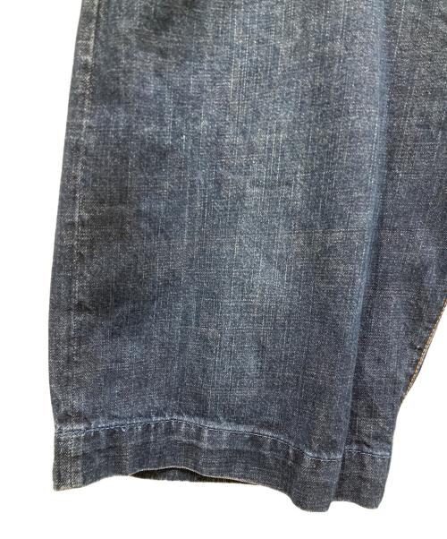 EVISU（エヴィス）EVISU (エビス) ビッグペイントデニムハーフパンツ インディゴ サイズ:36の古着・服飾アイテム