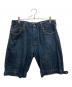 EVISU（エビス）の古着「ビッグペイントデニムハーフパンツ」｜インディゴ