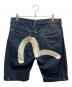 EVISU (エビス) ビッグペイントデニムハーフパンツ インディゴ サイズ:36：13000円