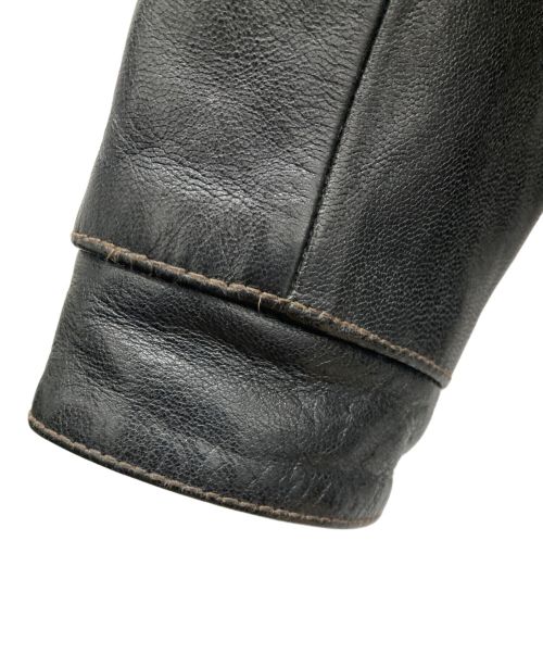 WEST RIDE（ウエストライド）WEST RIDE (ウエストライド) GOAT SKIN LEATHER SPORTS JACKET ブラック サイズ:36の古着・服飾アイテム