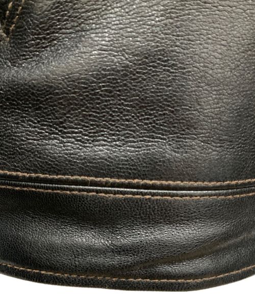 WEST RIDE（ウエストライド）WEST RIDE (ウエストライド) GOAT SKIN LEATHER SPORTS JACKET ブラック サイズ:36の古着・服飾アイテム