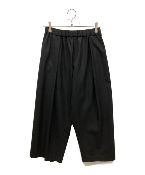 mizuiro-ind（ミズイロインド）mizuiro-ind (ミズイロインド) ワイドタックパンツ ブラック サイズ:2の古着・服飾アイテム