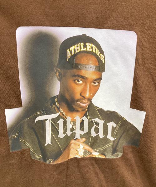 X-LARGE（エクストララージ）X-LARGE (エクストララージ) TUPAC BOX LOGO S/S TEE ブラウン サイズ:SIZE XLの古着・服飾アイテム