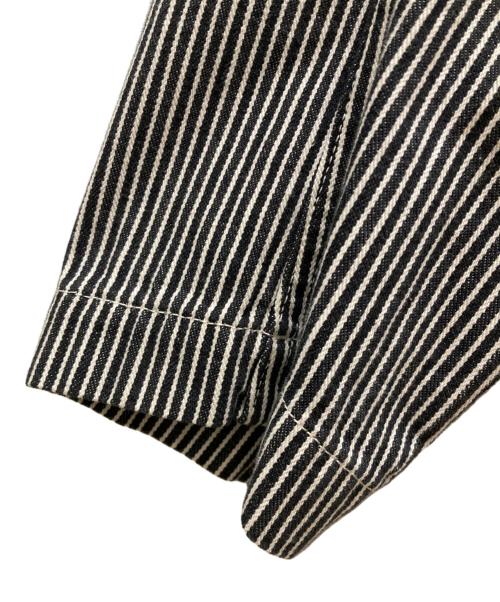 BEAMS PLUS（ビームスプラス）BEAMS PLUS (ビームスプラス) ヒッコリーストライプ 3ボタン ワークジャケット ブラック サイズ:Sの古着・服飾アイテム