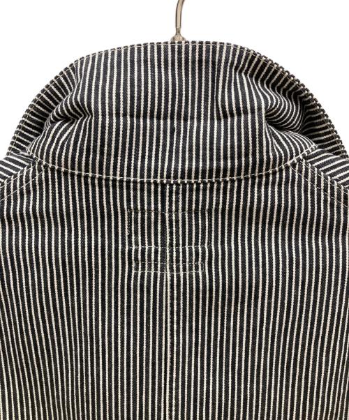 BEAMS PLUS（ビームスプラス）BEAMS PLUS (ビームスプラス) ヒッコリーストライプ 3ボタン ワークジャケット ブラック サイズ:Sの古着・服飾アイテム