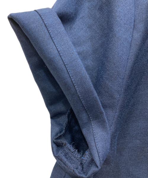 NARA CAMICIE（ナラカミーチェ）NARA CAMICIE (ナラカミーチェ) 襟付きフリルワンピース ネイビー サイズ:2の古着・服飾アイテム