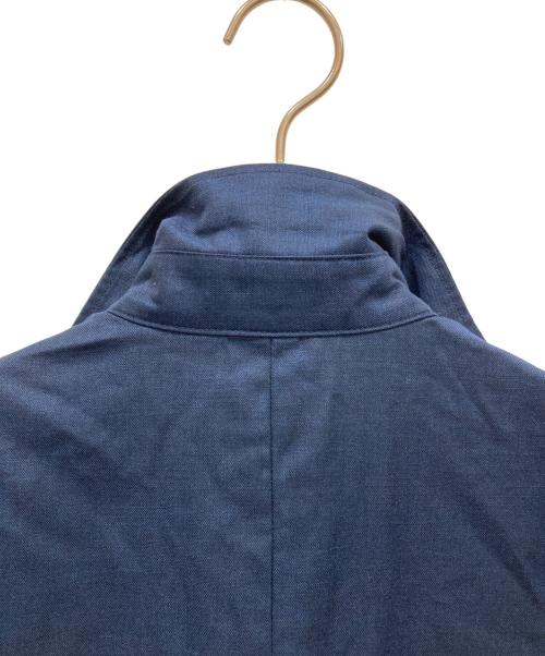 NARA CAMICIE（ナラカミーチェ）NARA CAMICIE (ナラカミーチェ) 襟付きフリルワンピース ネイビー サイズ:2の古着・服飾アイテム