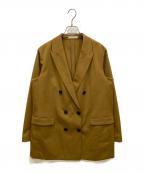 icBアイシービー）の古着「ウールストレッチツイルダブル前ジャケット」｜マスタード
