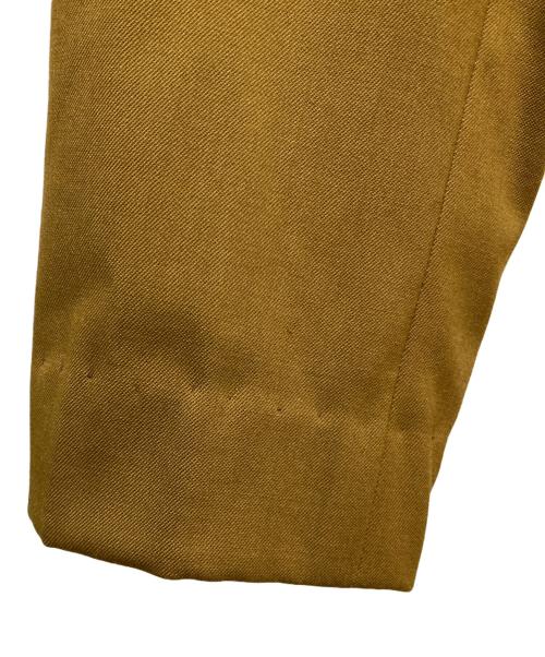 icB（アイシービー）icB (アイシービー) ウールストレッチツイルダブル前ジャケット マスタード サイズ:42の古着・服飾アイテム