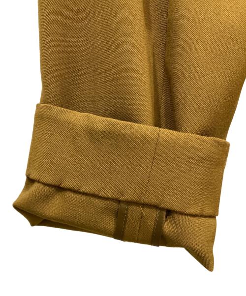 icB（アイシービー）icB (アイシービー) ウールストレッチツイルダブル前ジャケット マスタード サイズ:42の古着・服飾アイテム