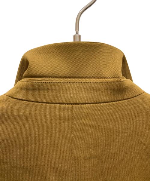 icB（アイシービー）icB (アイシービー) ウールストレッチツイルダブル前ジャケット マスタード サイズ:42の古着・服飾アイテム