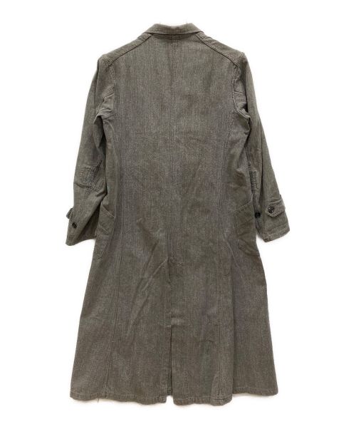 MARQUE DEPOSEE（-）MARQUE DEPOSEE (-) ブラックシャンブレーアトリエコート ブラック サイズ:SIZE 46の古着・服飾アイテム