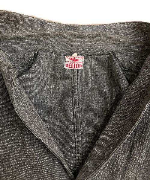 MARQUE DEPOSEE（-）MARQUE DEPOSEE (-) ブラックシャンブレーアトリエコート ブラック サイズ:SIZE 46の古着・服飾アイテム