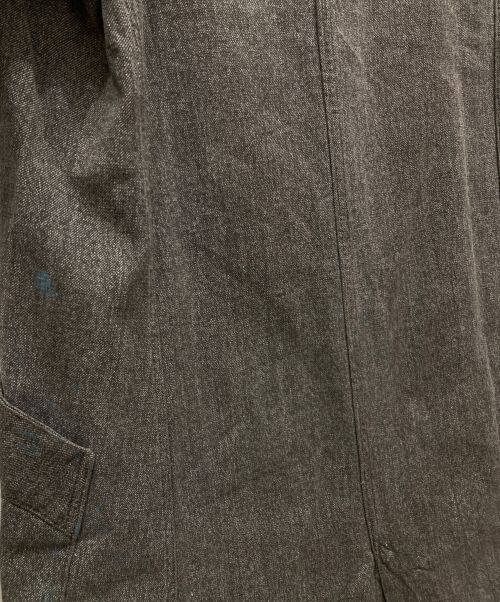 MARQUE DEPOSEE（-）MARQUE DEPOSEE (-) ブラックシャンブレーアトリエコート ブラック サイズ:SIZE 46の古着・服飾アイテム
