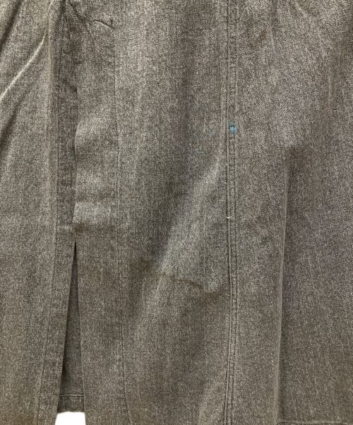 MARQUE DEPOSEE（-）MARQUE DEPOSEE (-) ブラックシャンブレーアトリエコート ブラック サイズ:SIZE 46の古着・服飾アイテム