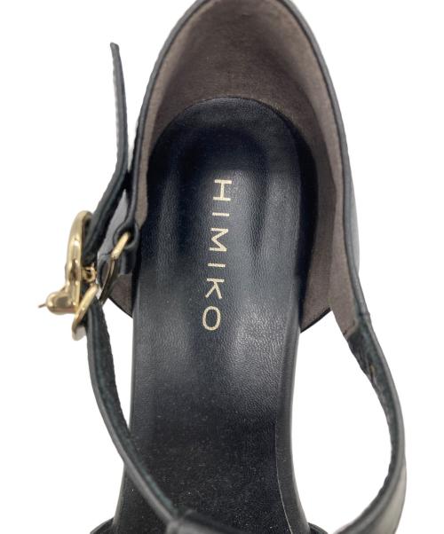 卑弥呼（ヒミコ）卑弥呼 (ヒミコ) フラットヒールグルカサンダル ブラック サイズ:25.5の古着・服飾アイテム