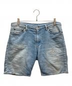 Ron Hermanロンハーマン）の古着「ダメージリペア加工 ハーフパンツ」｜インディゴ