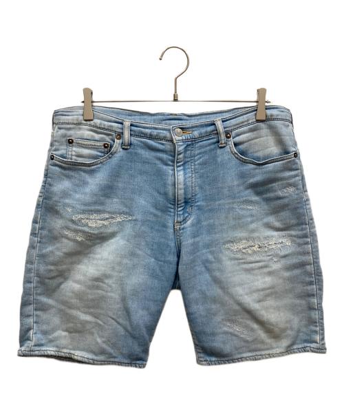 Ron Herman（ロンハーマン）Ron Herman (ロンハーマン) ダメージリペア加工 ハーフパンツ インディゴ サイズ:SIZE Lの古着・服飾アイテム