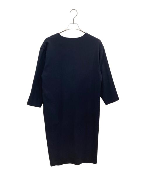 23区（ニジュウサンク）23区 (ニジュウサンク) 【洗える】トリアセダブルクロスワンピース ネイビー サイズ:40の古着・服飾アイテム