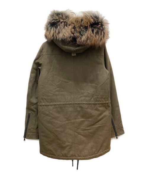 moose  knuckles（ムースナックルズ）moose  knuckles (ムースナックルズ) キャンバスダウンジャケット カーキ サイズ:SIZE XSの古着・服飾アイテム