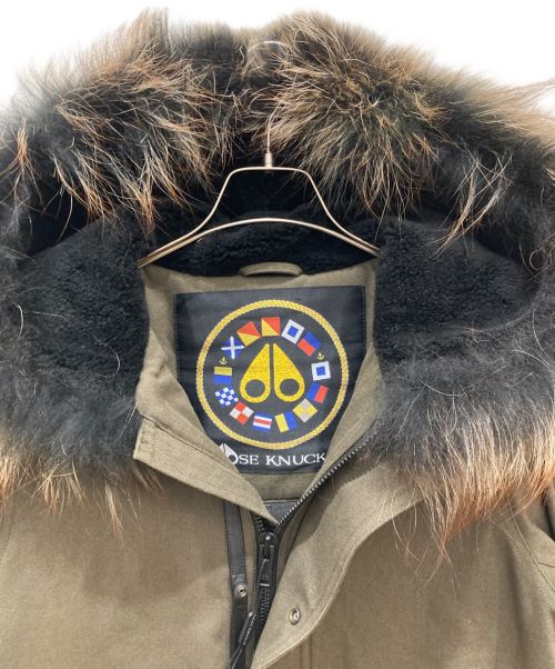moose  knuckles（ムースナックルズ）moose  knuckles (ムースナックルズ) キャンバスダウンジャケット カーキ サイズ:SIZE XSの古着・服飾アイテム