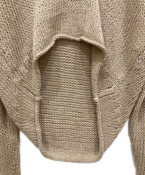 TODAYFUL（トゥデイフル）TODAYFUL (トゥデイフル) Uneck Hand Knit ベージュ サイズ:freeの古着・服飾アイテム