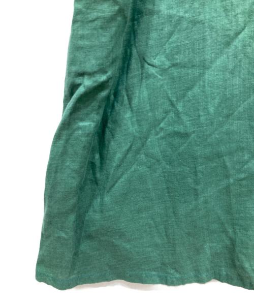 根々（ネネ）根々 (ネネ) リネンチュニック グリーン サイズ:freeの古着・服飾アイテム