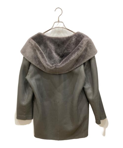 GUSHLOW&COLE（ガシュロウ＆コール）GUSHLOW&COLE (ガシュロウ＆コール) シープスキンムートンコート グレー サイズ:Sの古着・服飾アイテム