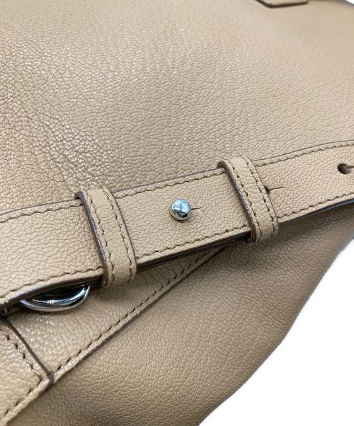 MaxMara（マックスマーラ）MaxMara (マックスマーラ) レザーリュック ベージュの古着・服飾アイテム