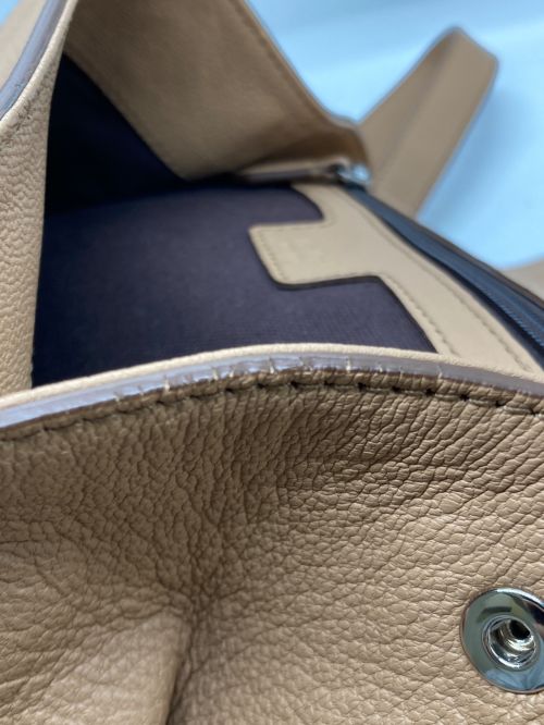 MaxMara（マックスマーラ）MaxMara (マックスマーラ) レザーリュック ベージュの古着・服飾アイテム