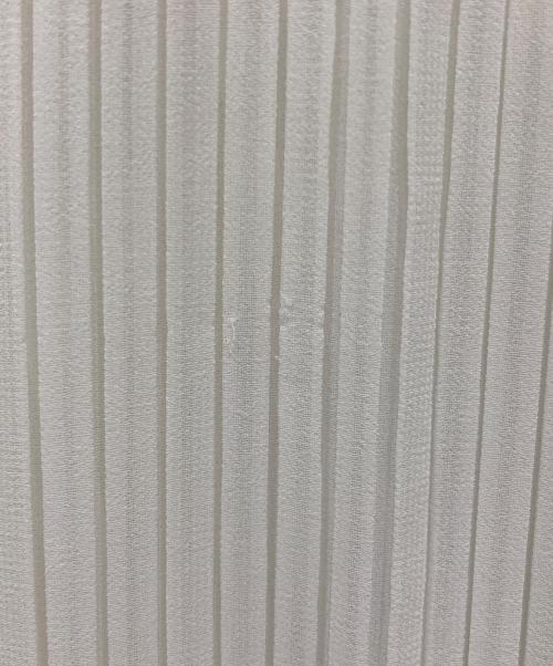 BALLSEY（ボールジィ）BALLSEY (ボールジィ) ポリエステルシフォンプリーツボウタイブラウス ホワイト サイズ:36の古着・服飾アイテム