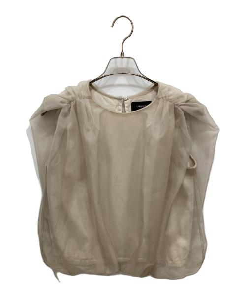 LOUNIE（ルーニー）LOUNIE (ルーニー) KANAKO SATO (カナコ サトウ) オーガンジードッキングプルオーバー ベージュ サイズ:SIZE Freeの古着・服飾アイテム