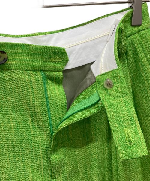 IRENE（アイレネ）IRENE (アイレネ) Mix Color Fabric Trousers グリーン サイズ:36の古着・服飾アイテム