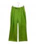 IRENE（アイレネ）の古着「Mix Color Fabric Trousers」｜グリーン
