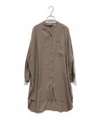 mizuiro-indミズイロインド）の古着「ロングシャツ」｜ブラウン