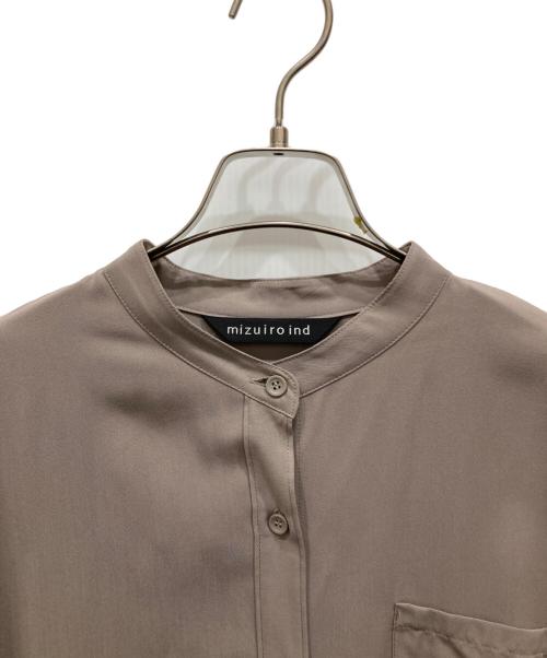 mizuiro-ind（ミズイロインド）mizuiro-ind (ミズイロインド) ロングシャツ ブラウン サイズ:freeの古着・服飾アイテム