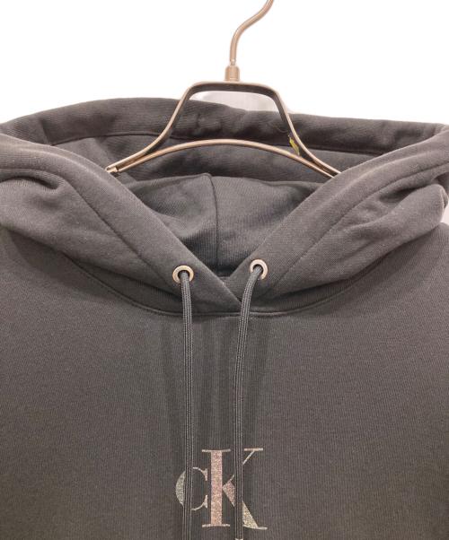 Calvin Klein Jeans（カルバンクラインジーンズ）Calvin Klein Jeans (カルバンクラインジーンズ) スウェットフーディワンピース ブラック サイズ:Ⅿの古着・服飾アイテム