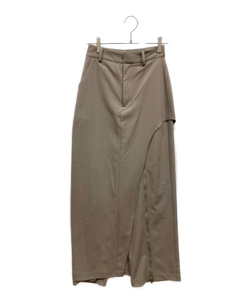 melt the lady（メルトザレディ）MELT THE LADY (メルトザレディ) レイヤードフロントオープンパンツ グレー サイズ:SIZE Sの古着・服飾アイテム