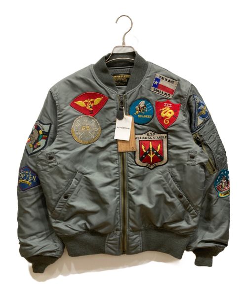 AVIREX（アヴィレックス）AVIREX (アヴィレックス) MA-1 TOP GUN CUSTOM  MA-1 トップガン カスタム オリーブ サイズ:Ⅼの古着・服飾アイテム