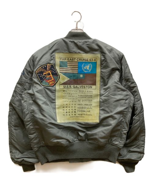 AVIREX（アヴィレックス）AVIREX (アヴィレックス) MA-1 TOP GUN CUSTOM  MA-1 トップガン カスタム オリーブ サイズ:Ⅼの古着・服飾アイテム