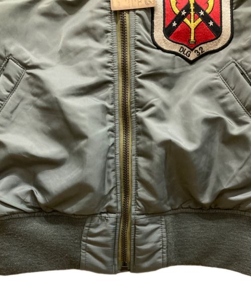 AVIREX（アヴィレックス）AVIREX (アヴィレックス) MA-1 TOP GUN CUSTOM  MA-1 トップガン カスタム オリーブ サイズ:Ⅼの古着・服飾アイテム