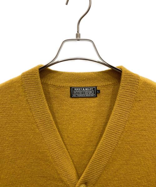 Hysteric Glamour（ヒステリックグラマー）Hysteric Glamour (ヒステリックグラマー) RABBIT HEAD カーディガン イエロー サイズ:Ｌの古着・服飾アイテム