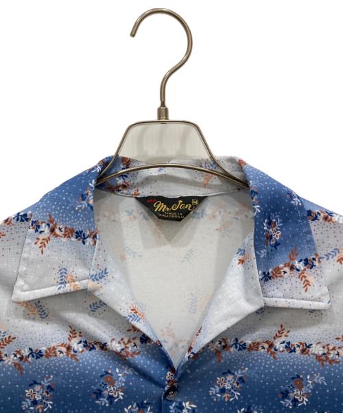 mr.jan（エム.ジェーエーエヌ）mr.jan (エム.ジェーエーエヌ) 70s 柄シャツ ブルー サイズ:Mの古着・服飾アイテム
