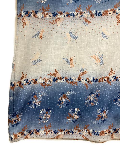 mr.jan（エム.ジェーエーエヌ）mr.jan (エム.ジェーエーエヌ) 70s 柄シャツ ブルー サイズ:Mの古着・服飾アイテム