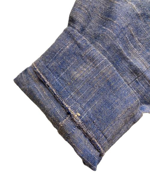 ヤンマ産業（ヤンマサンギョウ）ヤンマ産業 (ヤンマサンギョウ) ノーカラージャケット ブルー サイズ:-の古着・服飾アイテム