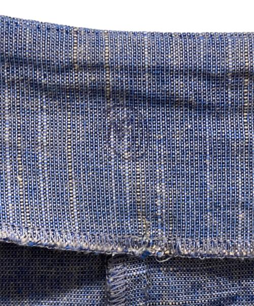 ヤンマ産業（ヤンマサンギョウ）ヤンマ産業 (ヤンマサンギョウ) ノーカラージャケット ブルー サイズ:-の古着・服飾アイテム