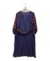 GRACE CLASS (グレースクラス) カフタン刺繍シャツワンピース ネイビー サイズ:36：7000円